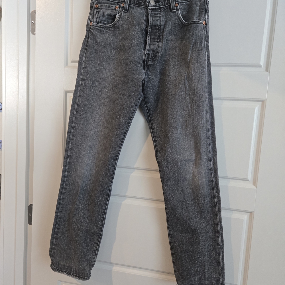 Levi's Classic Faded Straight Fit Denim Jeans White LABEL 501 30x30